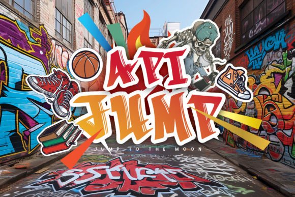 Api Jump: A Quirky Display Font for Bold Digital Campaigns