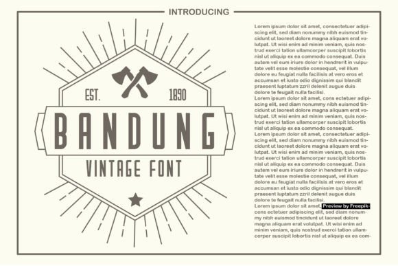Bandung Font for Bold Branding