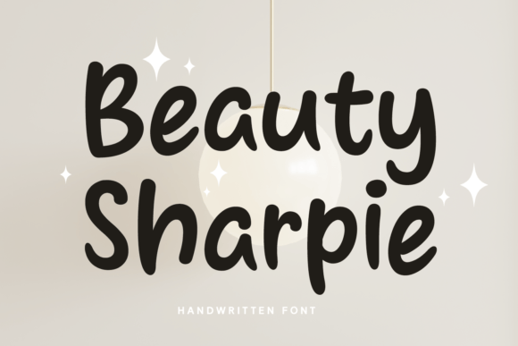 Beauty Sharpie: A Handwritten Display Font for Digital Creativity