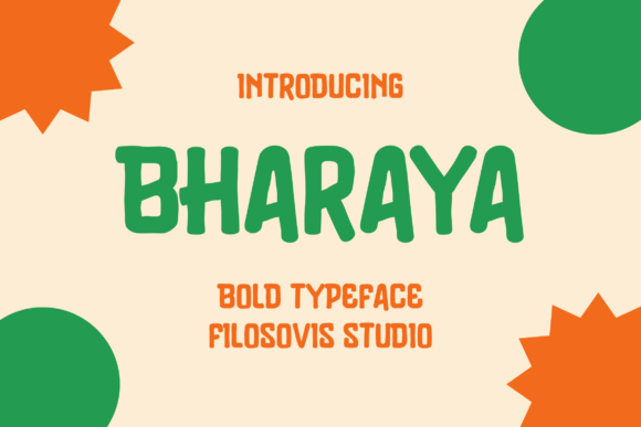 Bharaya: A Display Font for Bold Visual Statements