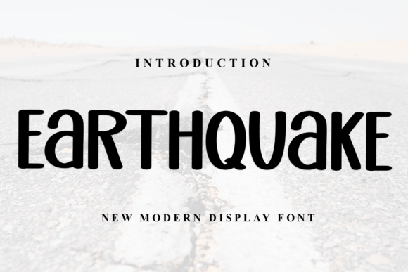 Earthquake Font for Editorial Design and Content Creation