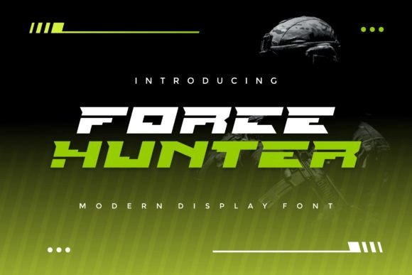Force Hunter Font for Handmade Creations