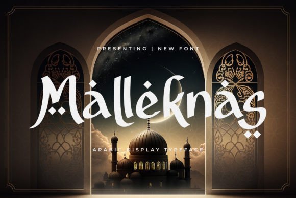 Malleknas: A Calligraphic Display Font for Editorial Elegance