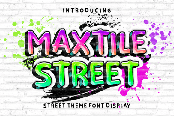 Maxtile Street: A Bold Display Font for Dynamic Web Designs