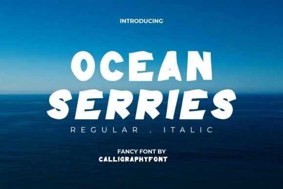 Ocean Serries: A Wavy Display Font for Creative Branding