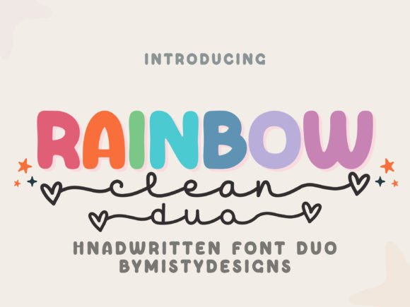 Rainbow Duo: A Playful Font for Digital Branding