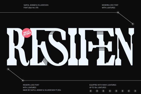 Resifen: A Modern Logo Font for Branding Projects