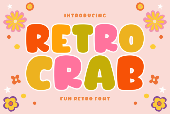 Retro Crab Font for Web Design