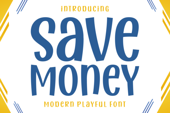 Save Money: A Chic Display Font for Modern Branding