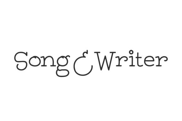 Song and Writer Font for Editorial Design
