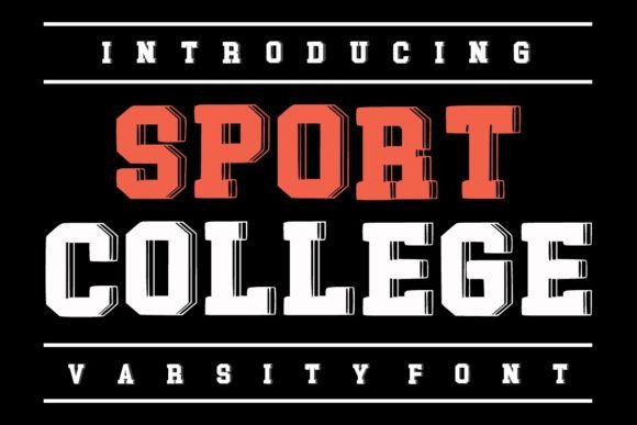 Sport College Font for Bold Web Design