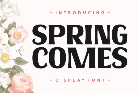 Spring Comes Font for Web Design
