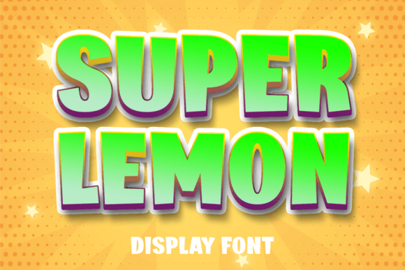 Super Lemon Font for Web Design