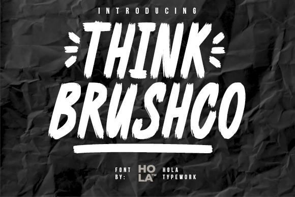 Think Brushco: A Professional Display Font for Your Brand